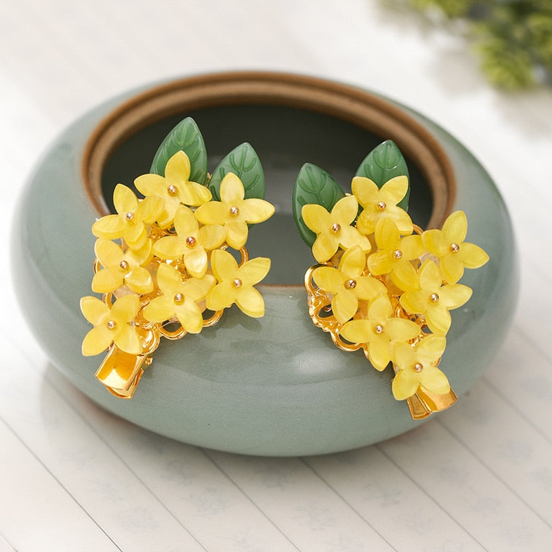 Blumen Haarspange Kanna