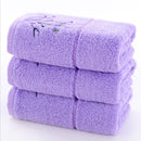 3-Teilige Gestickte Handtücher Hikone (4 Farben)