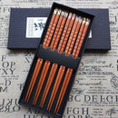 5 Paar Handgeschnitzte Essstäbchen Maehama