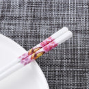 5 Paar Asiatische Porzellan Essstäbchen Higanbana (9 Farben)