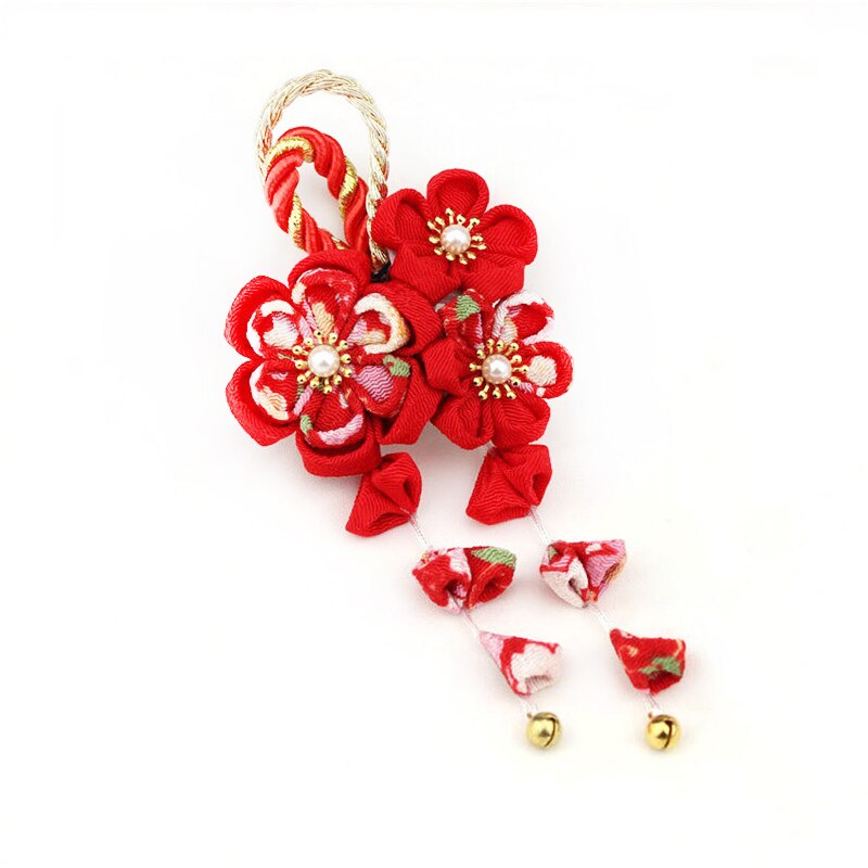 Kanzashi Sakura Haarnadel Biwa