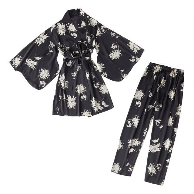 Damen Kimono Pyjama Set Kanto (3 Größen)