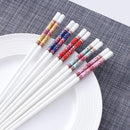 5 Paar Asiatische Porzellan Essstäbchen Daxing