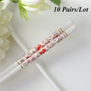 10 Paar Asiatische Keramik Essstäbchen Shunji (6 Farben)