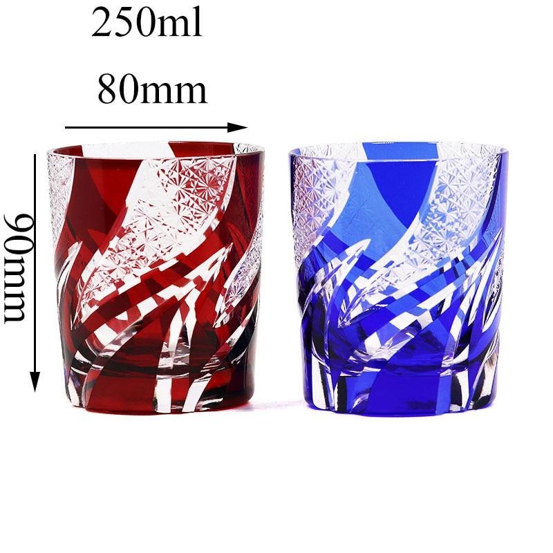 Kiriko Whiskyglas Kosaka (6 Farben)
