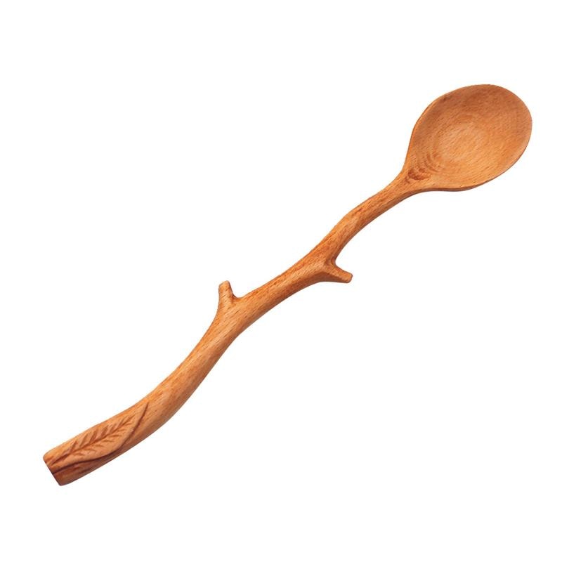 Zweigform Holzlöffel Buna