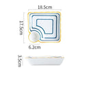 Teller mit Saucenschale Hotaka (4 Farben)