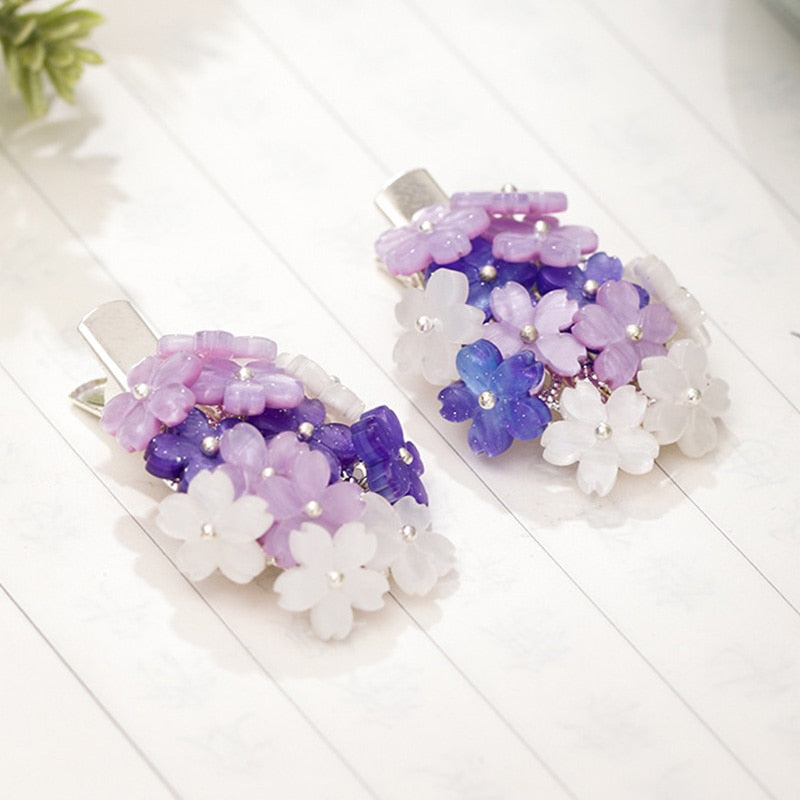 Blumen Haarspange Kanna