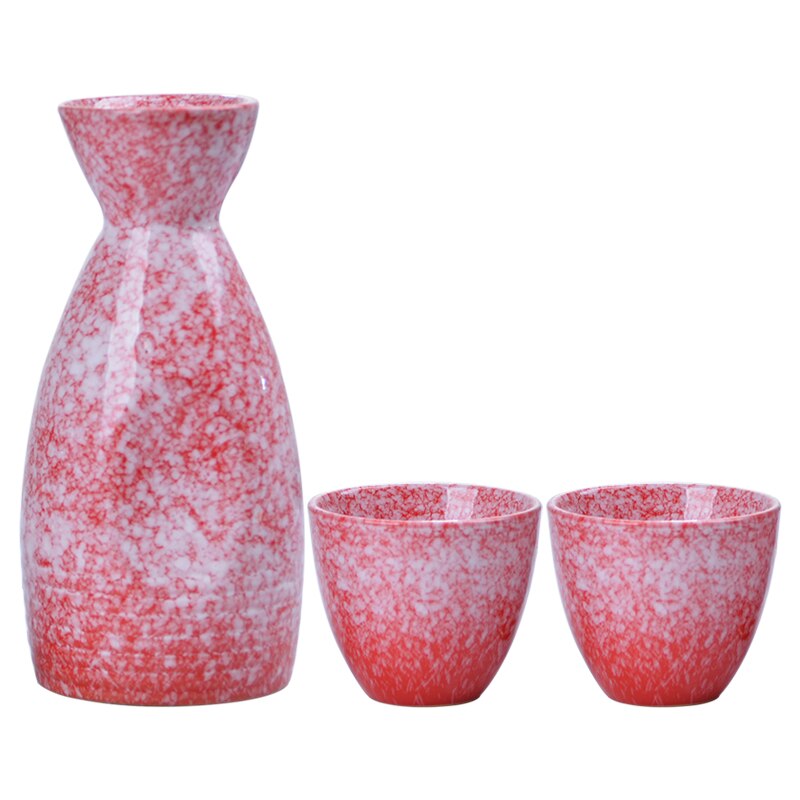 Keramik Sake Set Mukaishima (2 Modelle)