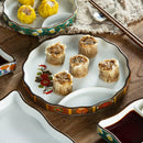 Teller mit Saucenschale Nyū (4 Farben und 4 Größen)