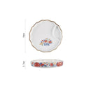 Teller mit Saucenschale Nyū (4 Farben und 4 Größen)