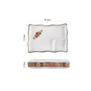 Teller mit Saucenschale Nyū (4 Farben und 4 Größen)