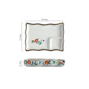 Teller mit Saucenschale Nyū (4 Farben und 4 Größen)