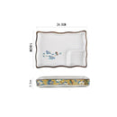 Teller mit Saucenschale Nyū (4 Farben und 4 Größen)