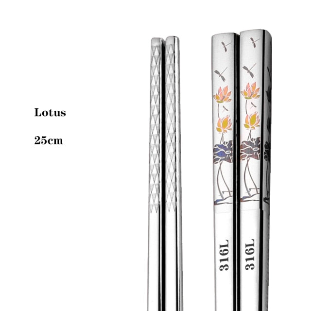 Metall Essstäbchen Oishi (5 Farben)