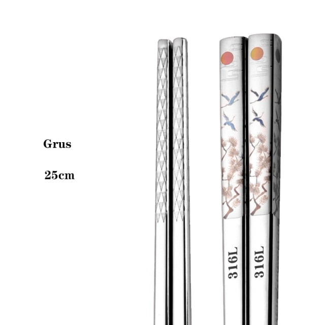 Metall Essstäbchen Oishi (5 Farben)