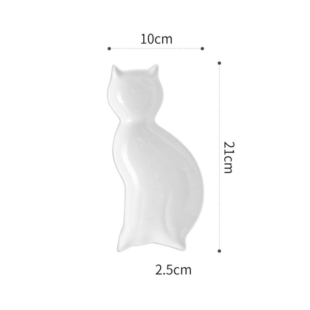Katzen Teller Mizugaki (7 Farben)