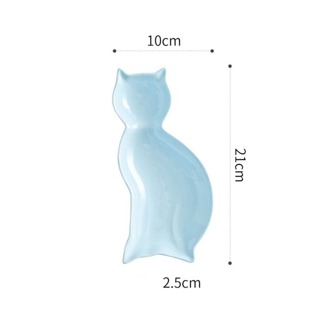 Katzen Teller Mizugaki (7 Farben)