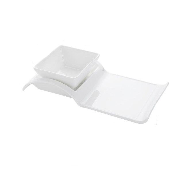 Teller mit Saucenschale Tomuraushi (2 Größen)