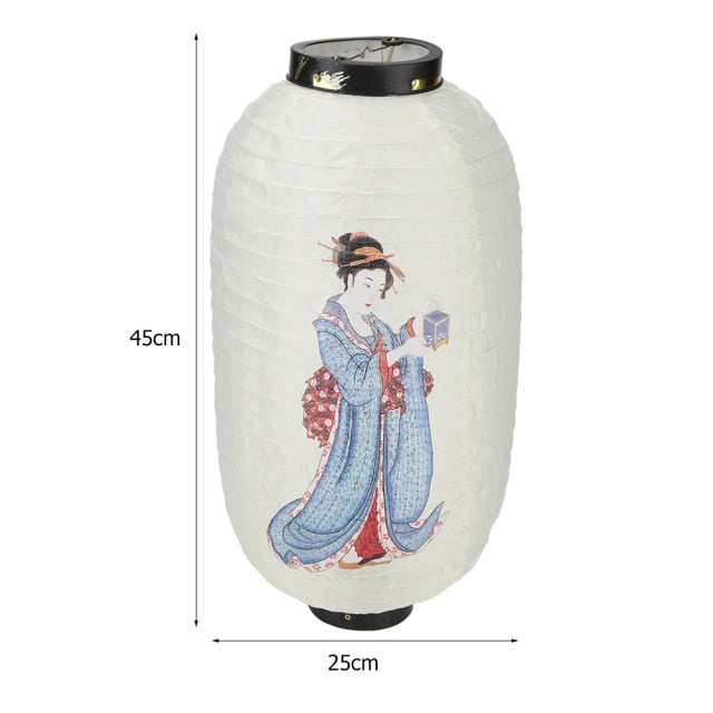 Stofflaterne Otaru im japanischen Stil – Bild 3