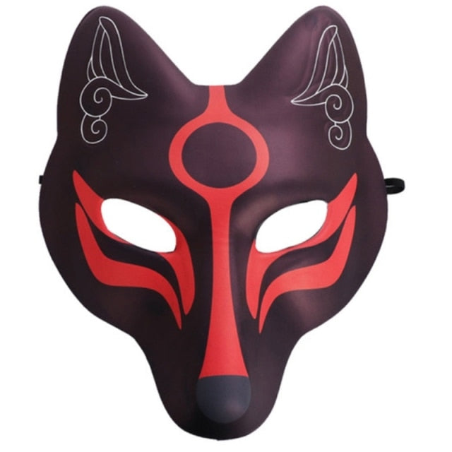 Kabuki Fuchs Masken Miyazaki (2 Farben)