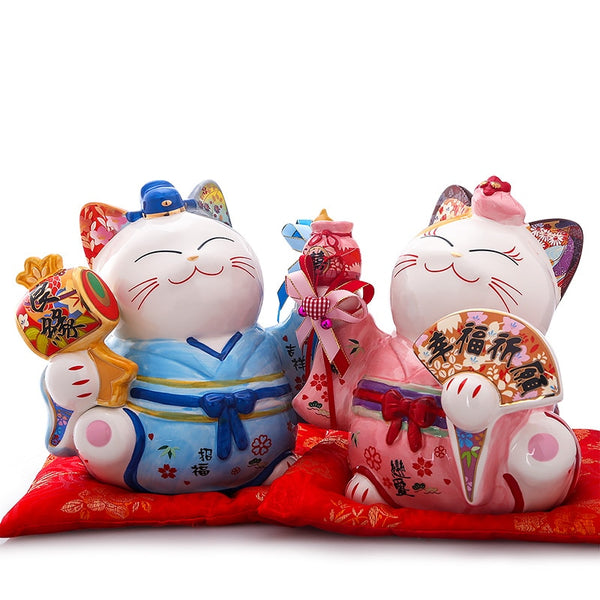 Maneki Neko Momo (2 Größen und 2 Farben)