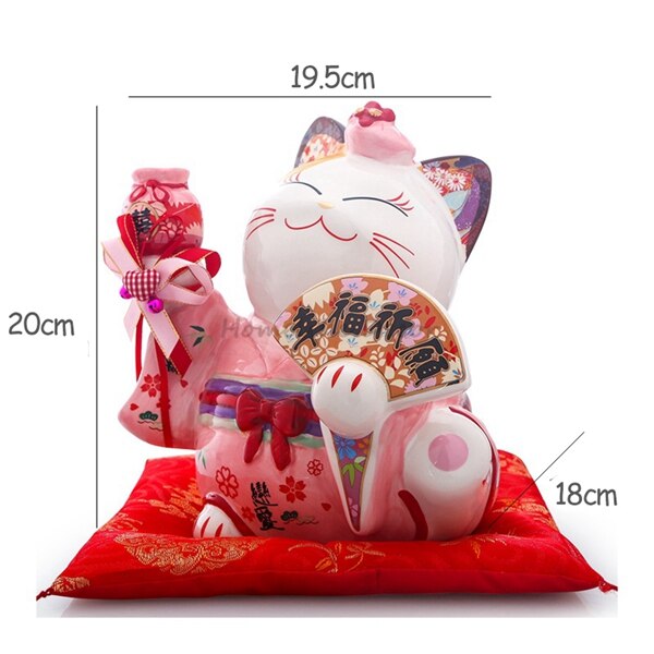 Maneki Neko Momo (2 Größen und 2 Farben)