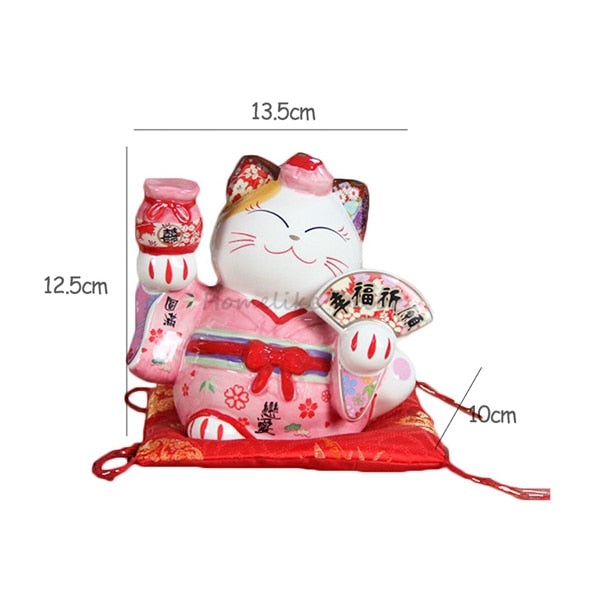 Maneki Neko Momo (2 Größen und 2 Farben)