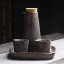 Sake Set Kurumi - Yellow-Brown - Sake