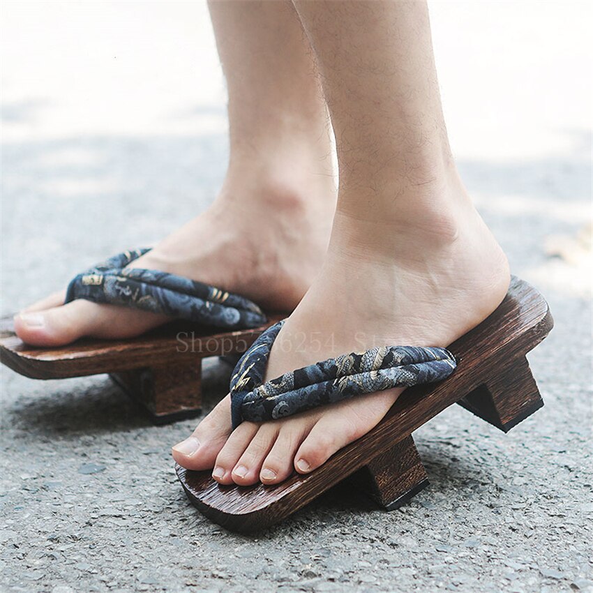 Herren Geta Sandalen Noguchi aus Paulownia-Holz – Bild 3