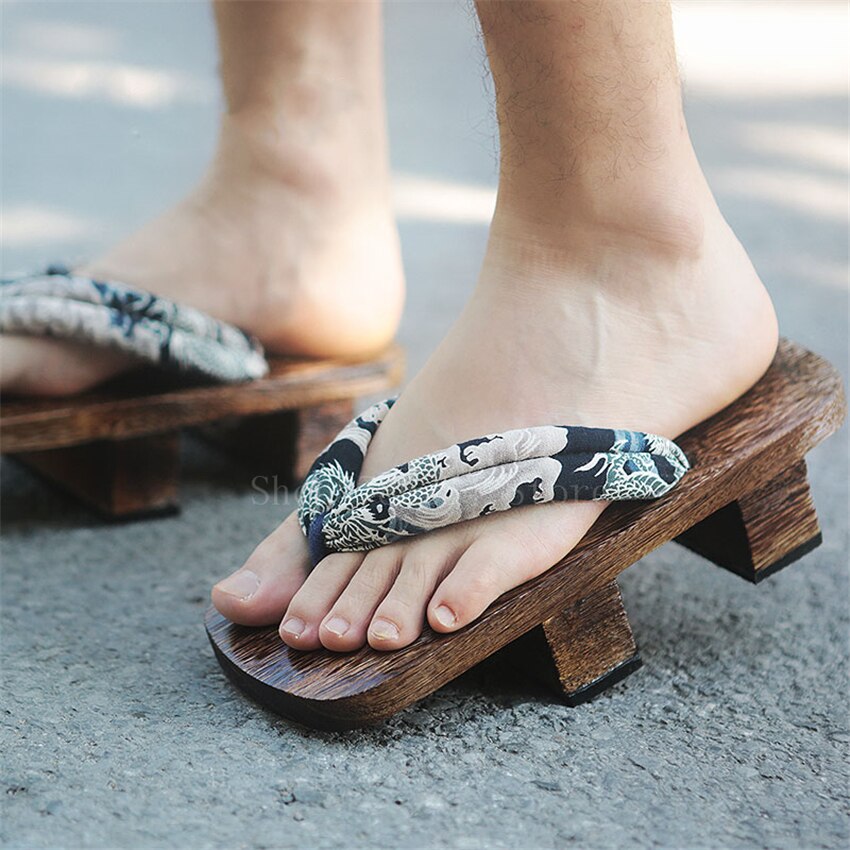 Herren Geta Sandalen Noguchi aus Paulownia-Holz – Bild 4