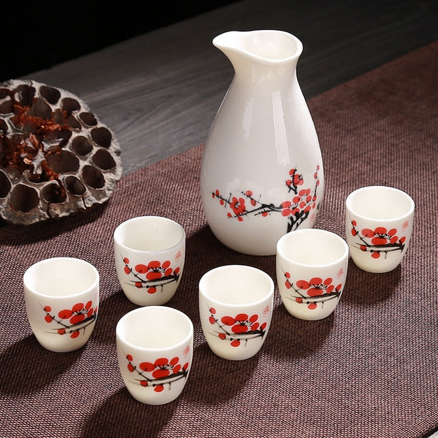 Sake Set Ibigawa (4 Farben)