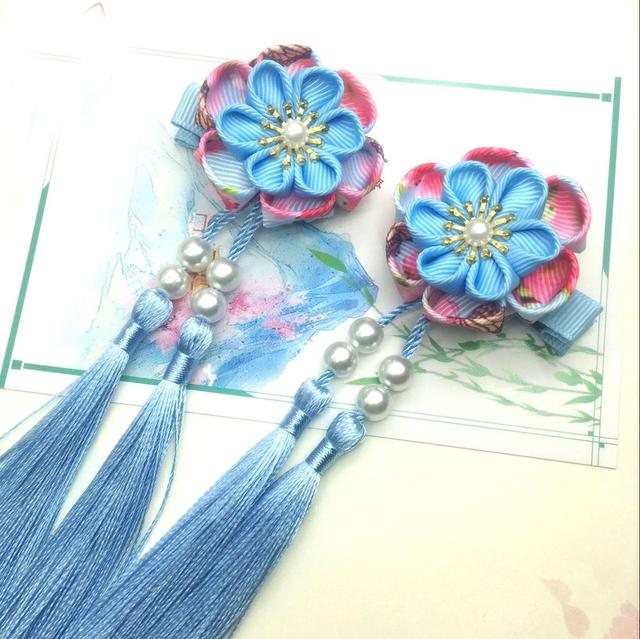 Kanzashi Haarspange Tado (5 Farben)