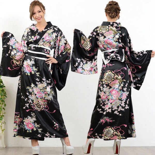 Yukata Damen Kimono Jūniko (10 Farben)