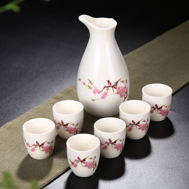 Sake Set Ibigawa (4 Farben)