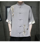 Besticktes Tang Hemd Saeki (4 Farben)