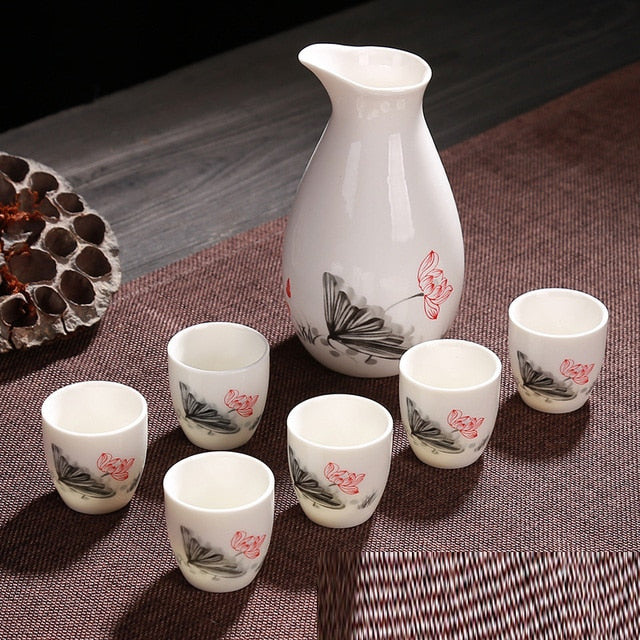 Sake Set Ibigawa (4 Farben)