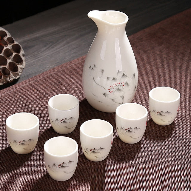 Sake Set Ibigawa (4 Farben)