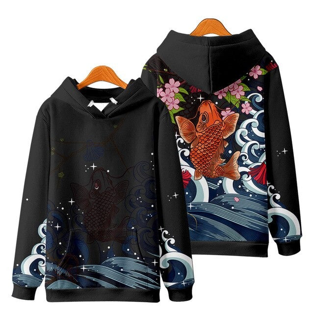 Harajuku Sweatshirt mit Kapuze Yūbari