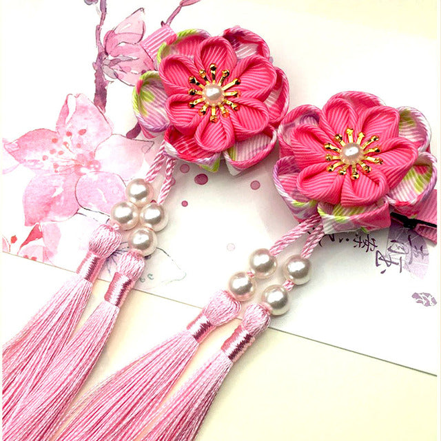 Kanzashi Haarspange Tado (5 Farben)