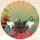 Asiatischer Sonnenschirm Chikamatsu (4 Farben)