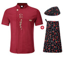 3 Teiliges Kochuniform-Set Kashibaru (6 Farben)