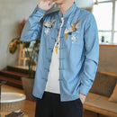 Asiatisches Jeanshemd Nii (3 Farben)
