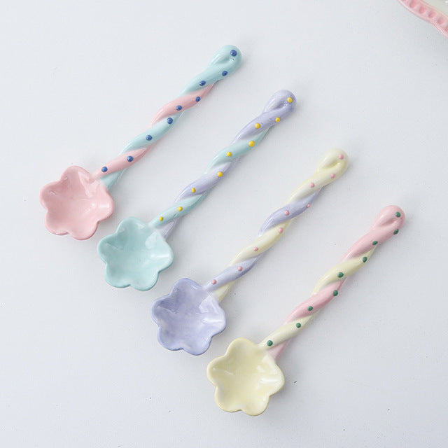Keramiklöffel Kawaii (4 Farben)
