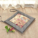 Zafu Suwa - Gray flower - Tatami Cushion